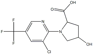 1-[3-chloro-5-(trifluoromethyl)pyridin-2-yl]-4-hydroxypyrrolidine-2-carboxylic acid Structure