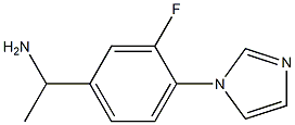 1-[3-fluoro-4-(1H-imidazol-1-yl)phenyl]ethan-1-amine|