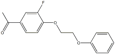 1-[3-fluoro-4-(2-phenoxyethoxy)phenyl]ethan-1-one Structure