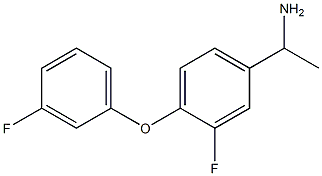 1-[3-fluoro-4-(3-fluorophenoxy)phenyl]ethan-1-amine 结构式