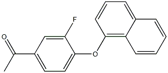 1-[3-fluoro-4-(naphthalen-1-yloxy)phenyl]ethan-1-one Structure