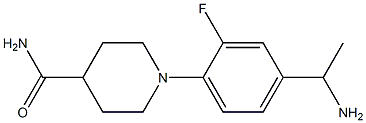 1-[4-(1-aminoethyl)-2-fluorophenyl]piperidine-4-carboxamide|