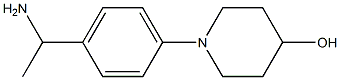 1-[4-(1-aminoethyl)phenyl]piperidin-4-ol Structure