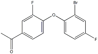 1-[4-(2-bromo-4-fluorophenoxy)-3-fluorophenyl]ethan-1-one|