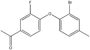  1-[4-(2-bromo-4-methylphenoxy)-3-fluorophenyl]ethan-1-one