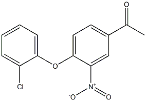 1-[4-(2-chlorophenoxy)-3-nitrophenyl]ethan-1-one Structure