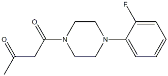 1-[4-(2-fluorophenyl)piperazin-1-yl]butane-1,3-dione 结构式