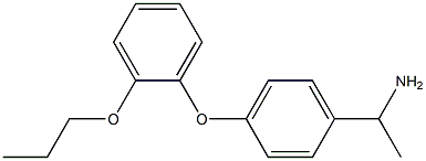 1-[4-(2-propoxyphenoxy)phenyl]ethan-1-amine 结构式