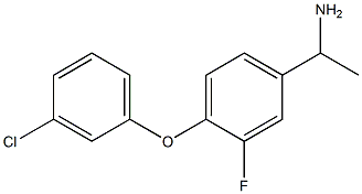 1-[4-(3-chlorophenoxy)-3-fluorophenyl]ethan-1-amine