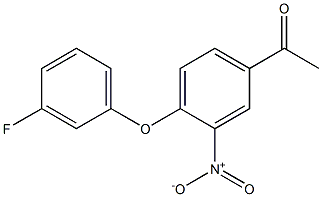 1-[4-(3-fluorophenoxy)-3-nitrophenyl]ethan-1-one