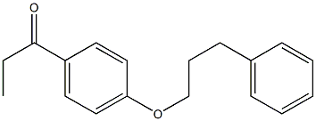 1-[4-(3-phenylpropoxy)phenyl]propan-1-one 结构式