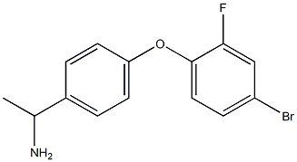 1-[4-(4-bromo-2-fluorophenoxy)phenyl]ethan-1-amine Structure