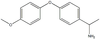 1-[4-(4-methoxyphenoxy)phenyl]ethan-1-amine 结构式