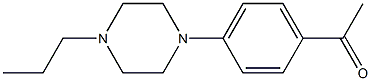 1-[4-(4-propylpiperazin-1-yl)phenyl]ethan-1-one,,结构式