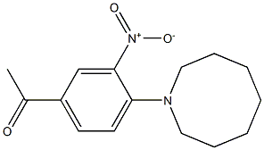 1-[4-(azocan-1-yl)-3-nitrophenyl]ethan-1-one,,结构式