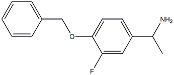 1-[4-(benzyloxy)-3-fluorophenyl]ethan-1-amine Struktur