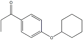 1-[4-(cyclohexyloxy)phenyl]propan-1-one Structure