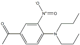 1-[4-(dipropylamino)-3-nitrophenyl]ethan-1-one 结构式