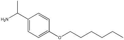 1-[4-(hexyloxy)phenyl]ethan-1-amine 化学構造式