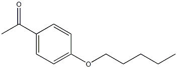 1-[4-(pentyloxy)phenyl]ethan-1-one 化学構造式