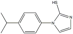 1-[4-(propan-2-yl)phenyl]-1H-imidazole-2-thiol,,结构式