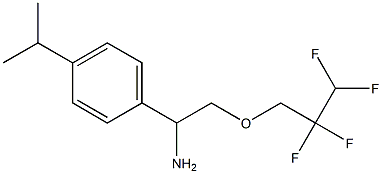 1-[4-(propan-2-yl)phenyl]-2-(2,2,3,3-tetrafluoropropoxy)ethan-1-amine Struktur