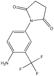 1-[4-amino-3-(trifluoromethyl)phenyl]pyrrolidine-2,5-dione Struktur