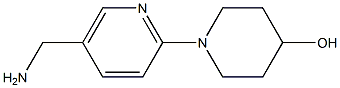 1-[5-(aminomethyl)pyridin-2-yl]piperidin-4-ol,,结构式