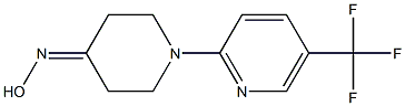1-[5-(trifluoromethyl)pyridin-2-yl]piperidin-4-one oxime,,结构式