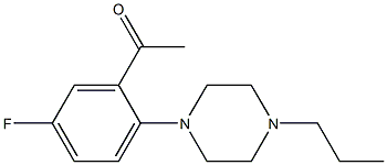 1-[5-fluoro-2-(4-propylpiperazin-1-yl)phenyl]ethan-1-one