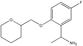 1-[5-fluoro-2-(oxan-2-ylmethoxy)phenyl]ethan-1-amine|