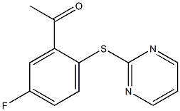 1-[5-fluoro-2-(pyrimidin-2-ylsulfanyl)phenyl]ethan-1-one