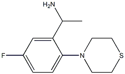 1-[5-fluoro-2-(thiomorpholin-4-yl)phenyl]ethan-1-amine