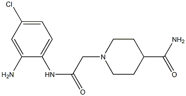 1-{[(2-amino-4-chlorophenyl)carbamoyl]methyl}piperidine-4-carboxamide