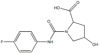  1-{[(4-fluorophenyl)amino]carbonyl}-4-hydroxypyrrolidine-2-carboxylic acid