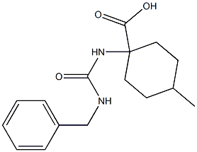 1-{[(benzylamino)carbonyl]amino}-4-methylcyclohexanecarboxylic acid Structure