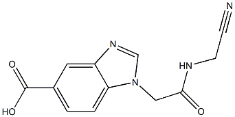 1-{[(cyanomethyl)carbamoyl]methyl}-1H-1,3-benzodiazole-5-carboxylic acid