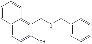 1-{[(pyridin-2-ylmethyl)amino]methyl}naphthalen-2-ol|