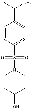 1-{[4-(1-aminoethyl)benzene]sulfonyl}piperidin-4-ol Structure