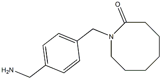 1-{[4-(aminomethyl)phenyl]methyl}azocan-2-one 化学構造式