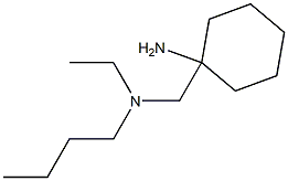 1-{[butyl(ethyl)amino]methyl}cyclohexan-1-amine,,结构式