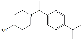1-{1-[4-(propan-2-yl)phenyl]ethyl}piperidin-4-amine Struktur