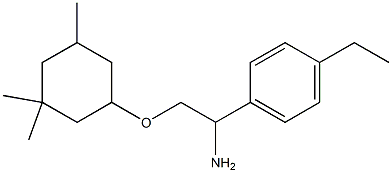 1-{1-amino-2-[(3,3,5-trimethylcyclohexyl)oxy]ethyl}-4-ethylbenzene Structure