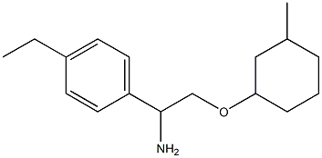 1-{1-amino-2-[(3-methylcyclohexyl)oxy]ethyl}-4-ethylbenzene Structure
