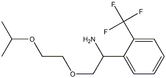 1-{1-amino-2-[2-(propan-2-yloxy)ethoxy]ethyl}-2-(trifluoromethyl)benzene Structure