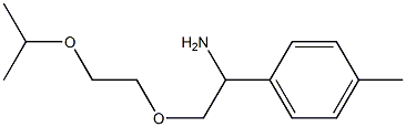 1-{1-amino-2-[2-(propan-2-yloxy)ethoxy]ethyl}-4-methylbenzene