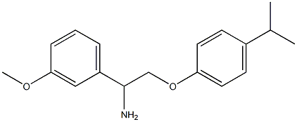 1-{1-amino-2-[4-(propan-2-yl)phenoxy]ethyl}-3-methoxybenzene Structure
