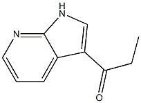 1-{1H-pyrrolo[2,3-b]pyridin-3-yl}propan-1-one Struktur