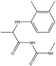 1-{2-[(2,3-dimethylphenyl)amino]propanoyl}-3-methylurea 化学構造式