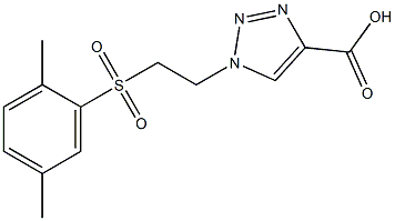 1-{2-[(2,5-dimethylbenzene)sulfonyl]ethyl}-1H-1,2,3-triazole-4-carboxylic acid